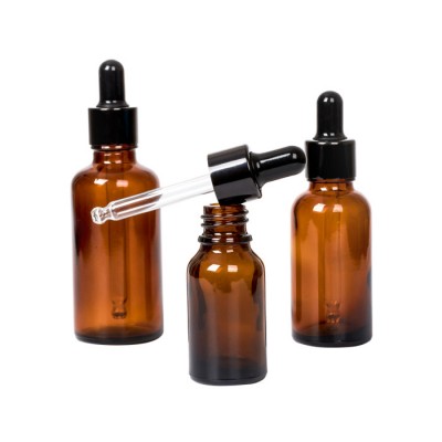 Wholesale 5ml 10ml 15ml 20ml 25ml 30ml 50ml 100ml empty glass essential oil dropper bottle for skincare oil