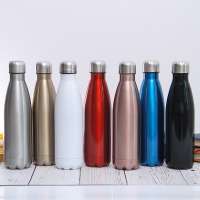 500ml  stainless steel cola shaped water bottle  2019 hot sale