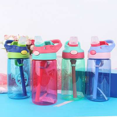 2020 Sport wholesale bpa free clear plastic wholesale tritan material plastic water bottle with flip straw  500ml